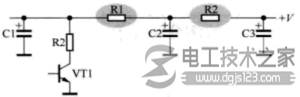 多节直流电压电阻降压电路