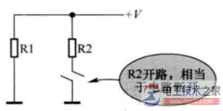 并联电路中开路特征