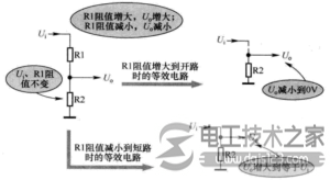 上分压电阻阻值大小对输出电压变化影响