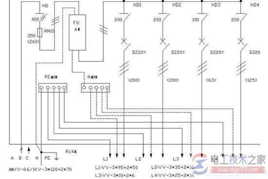 家用配电箱接线图2