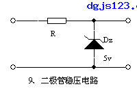 常用电工电路之二极管稳压电路