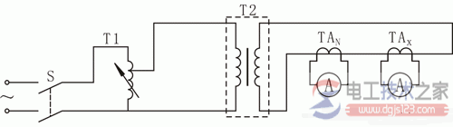 电流互感器变比检查试验接线图1