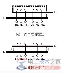 一次绕组可调，二次多绕组电流互感器