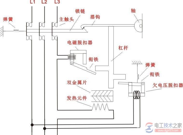 空气开关原理图