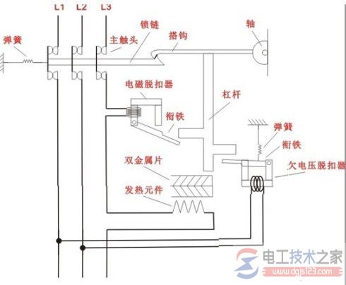 空气开关原理图