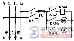 带延时漏电保护功能的断路器接线示意图