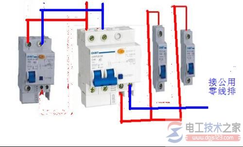 漏电断路器怎么接线2