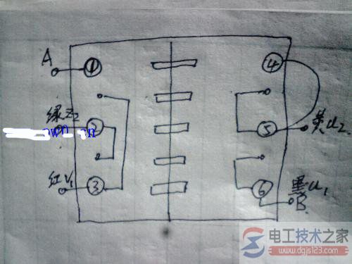 HY2-15倒顺开关接线图1