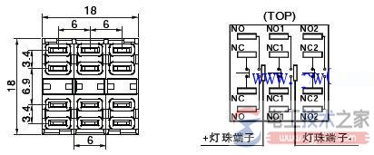 带灯按钮开关接线图3