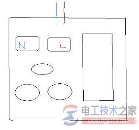 一开五孔插座接线图1