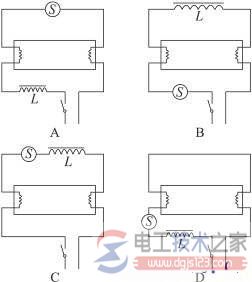 四个日光灯的接线图