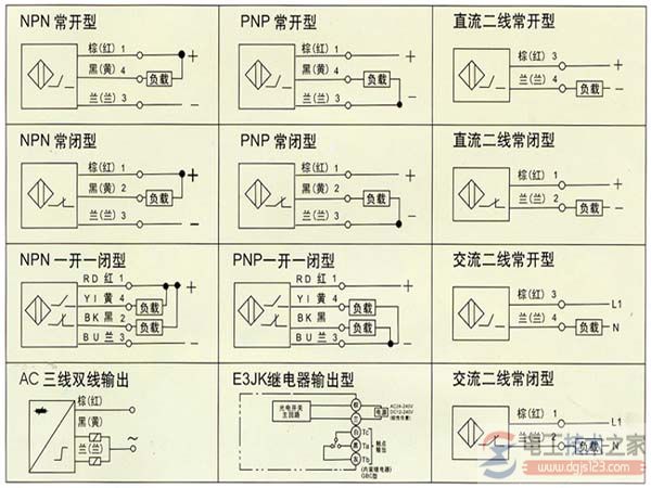 多个接近开关接线图2