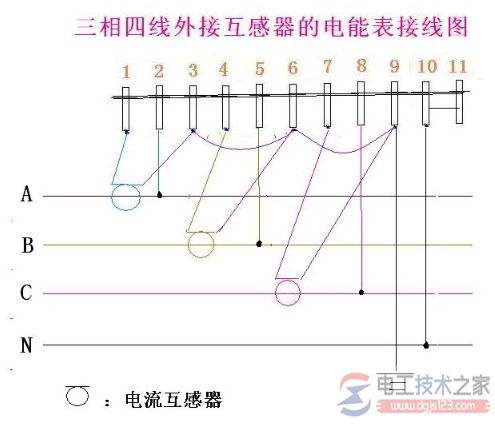 三相四线电表接线图4