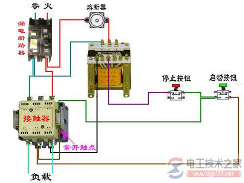 急停按钮实物接线图的四种接线方式