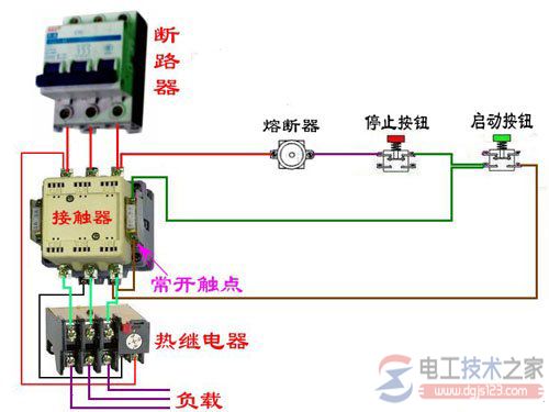 急停按钮实物接线图3