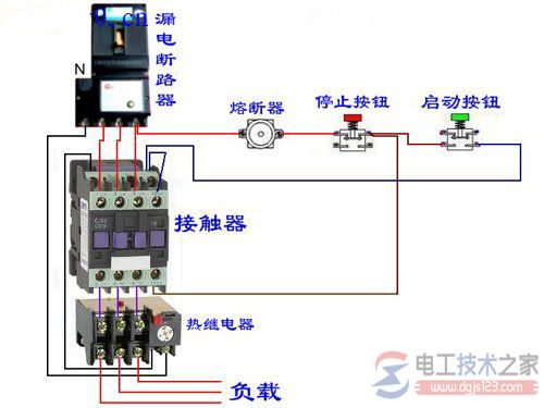 急停按钮实物接线图4