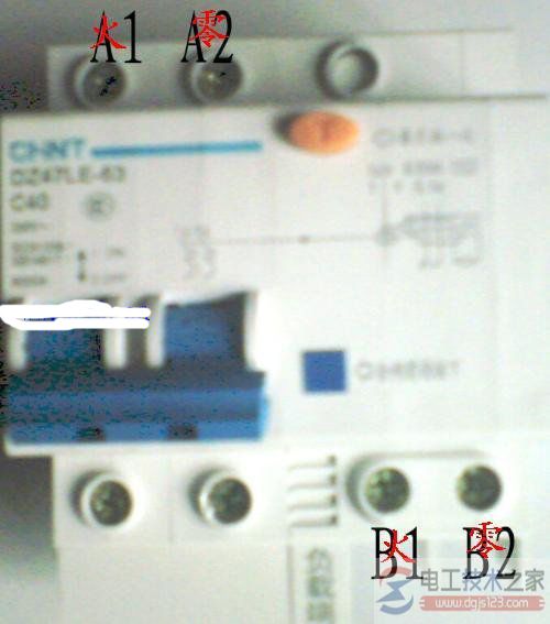 家用漏电断路器接线图2