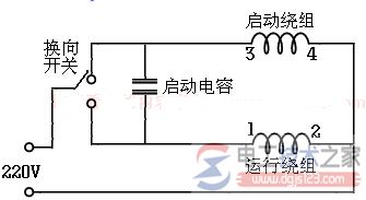 单相电机电容接线图4 