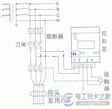 空调漏电保护器接线图