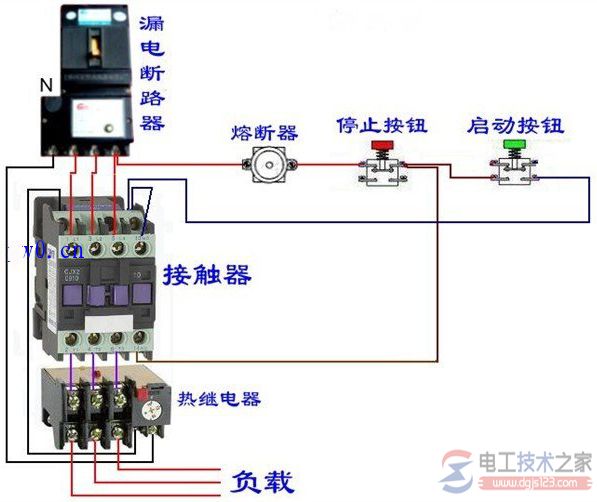 接触器与断路器电气控制回路接线图7