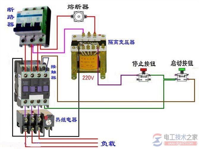 接触器与断路器电气控制回路接线图10
