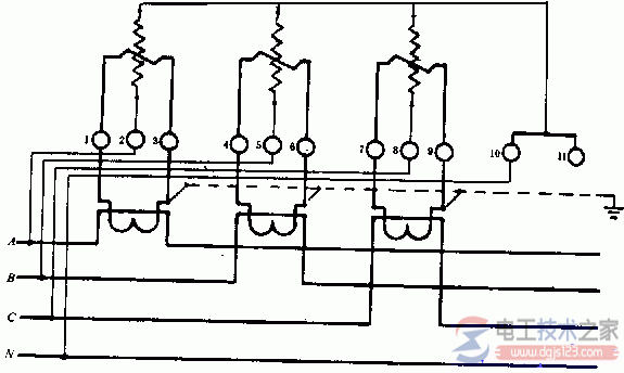 dt862 4电表接线图