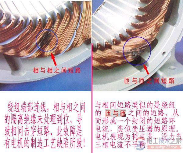 电机绕组断路故障