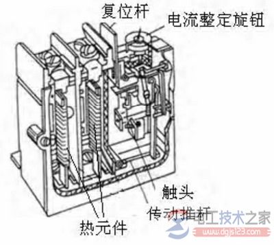 热继电器的结构示意图