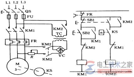 三相异步电动机电气制动控制的原理4