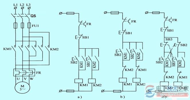 三相笼型异步电动机正反转控制电路