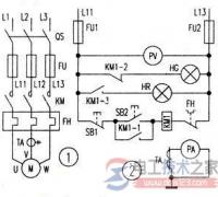 交流接触器接线图及电动机运行控制电路