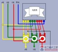 三相四线有功电表与互感器接线图