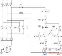 交流接触器接线控制电动机正逆运行