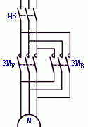 双接触器控制电动机正反转的原画图