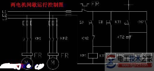 时间继电器的线路图
