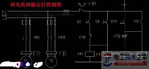 时间继电器的线路图