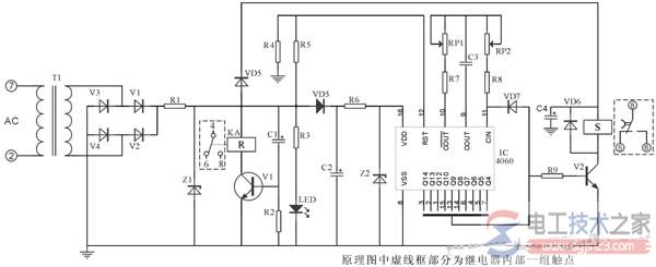 CD4060集成原理图