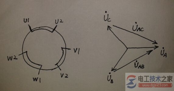 电机星三角启动电路实物接线图3