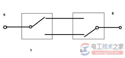 双联双控开关接线图