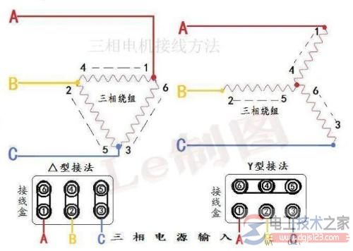 电动机星三角启动接线图1