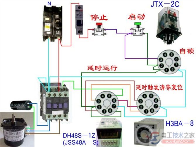 电动机星三角启动接线图7