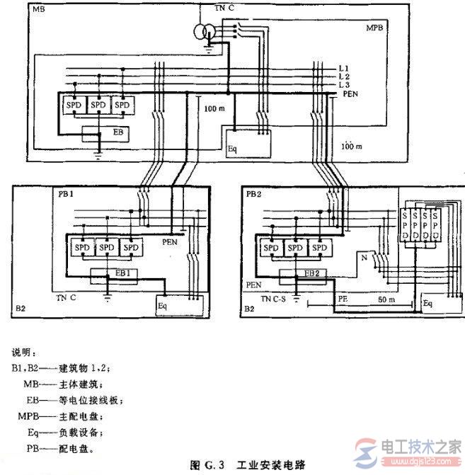 浪涌保护器的安装接线图2