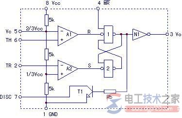 时基电路NE555等效功能框图