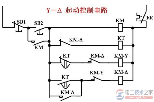 电动机星三角启动接线图5