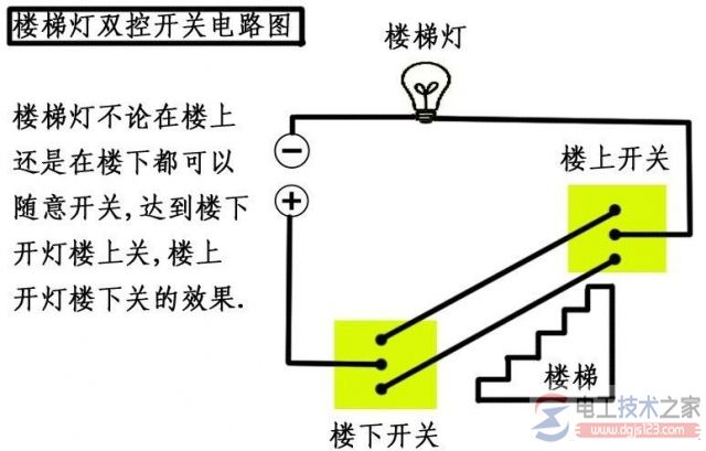 双联开关接线图1