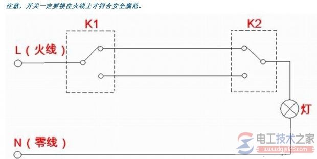 双联开关接线图4