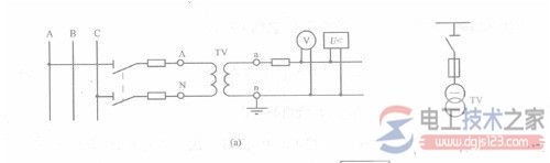 单相电压互感器的接线图1