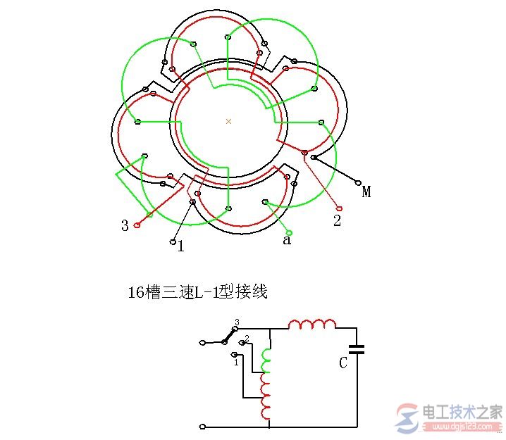 单相调速电机绕组接线图4