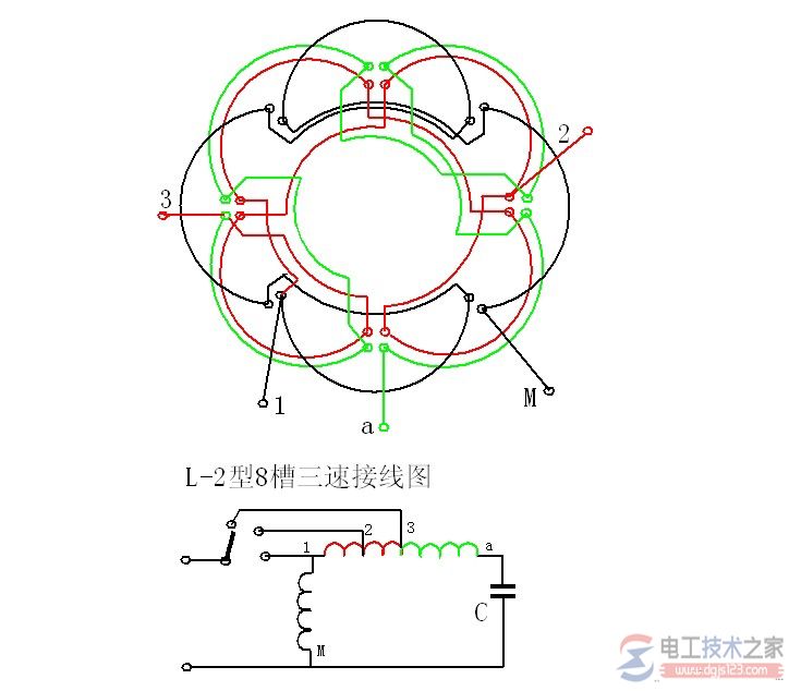 单相调速电机绕组接线图5