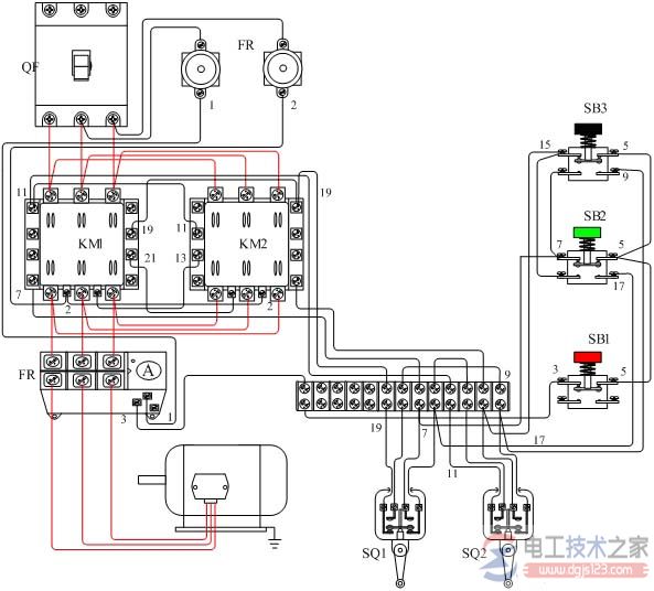 行程开关接线图3